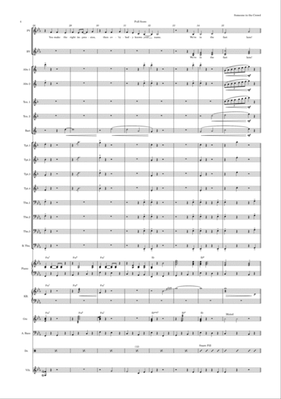 Someone In The Crowd Jazz Ensemble scores gallery preview page 4