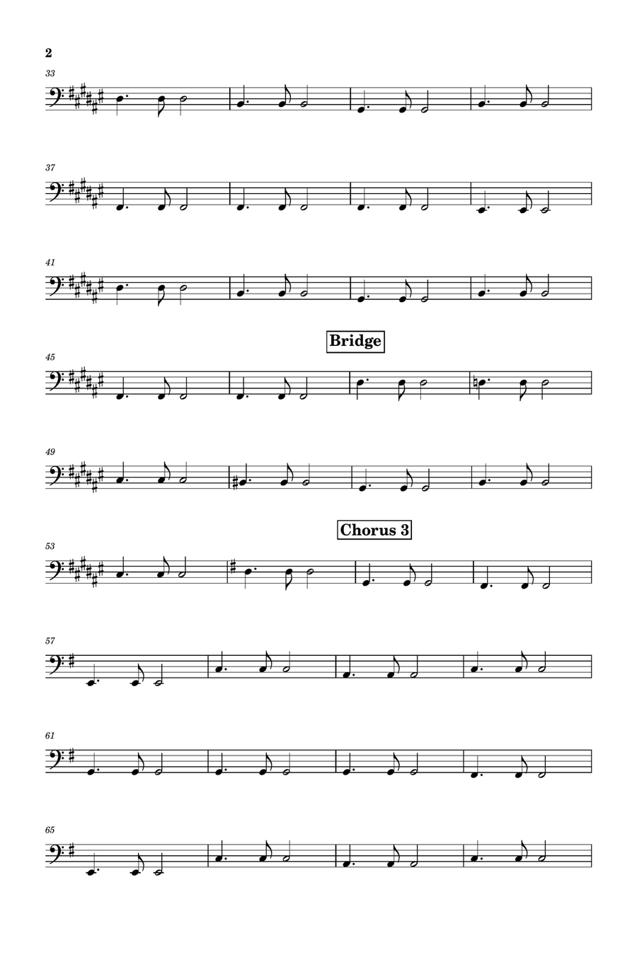 I Promise Bass Guitar scores gallery preview page 2