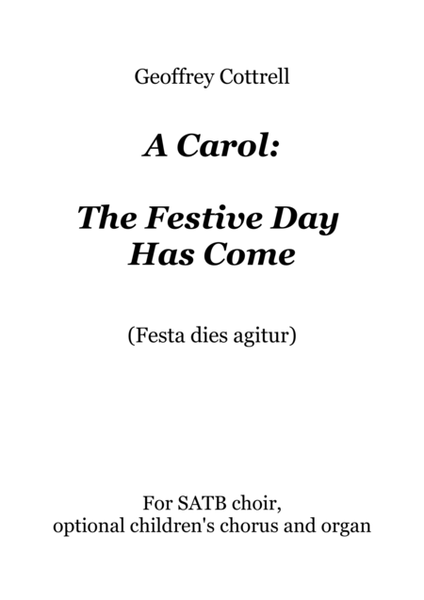 A Carol: The Festive Day Has Come image number null