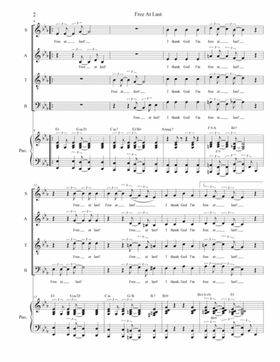 Free At Last (SATB) image number null