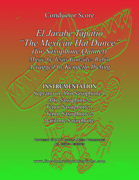 El Jarabe Tapatío - “Mexican Hat Dance” (for Saxophone Quintet SATTB or AATTB) image number null