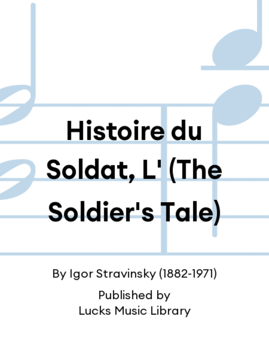 Histoire du Soldat, L' (The Soldier's Tale) Score scores gallery preview page 1