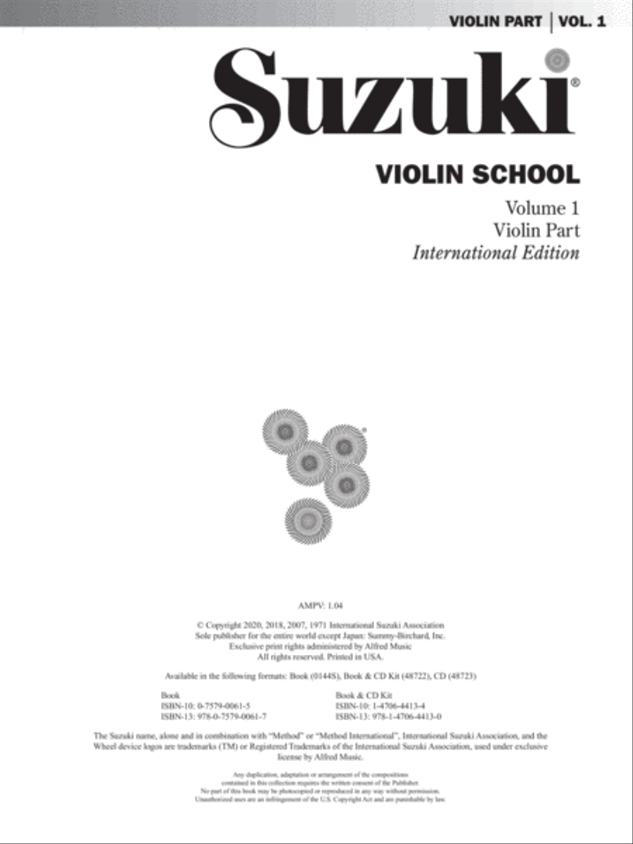 Suzuki Violin School, Volume 1 String Methods scores gallery preview page 2