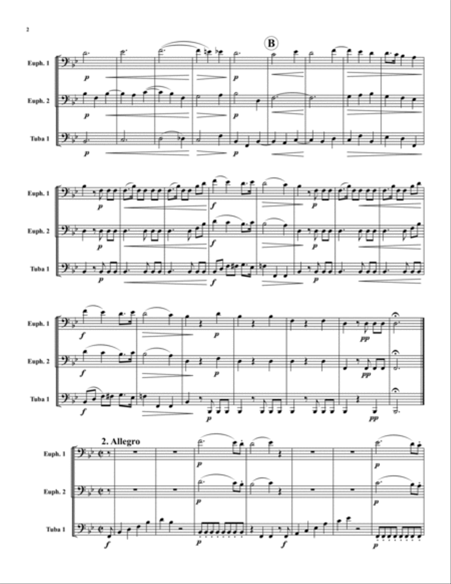 Six Trios Brass Trio scores gallery preview page 2