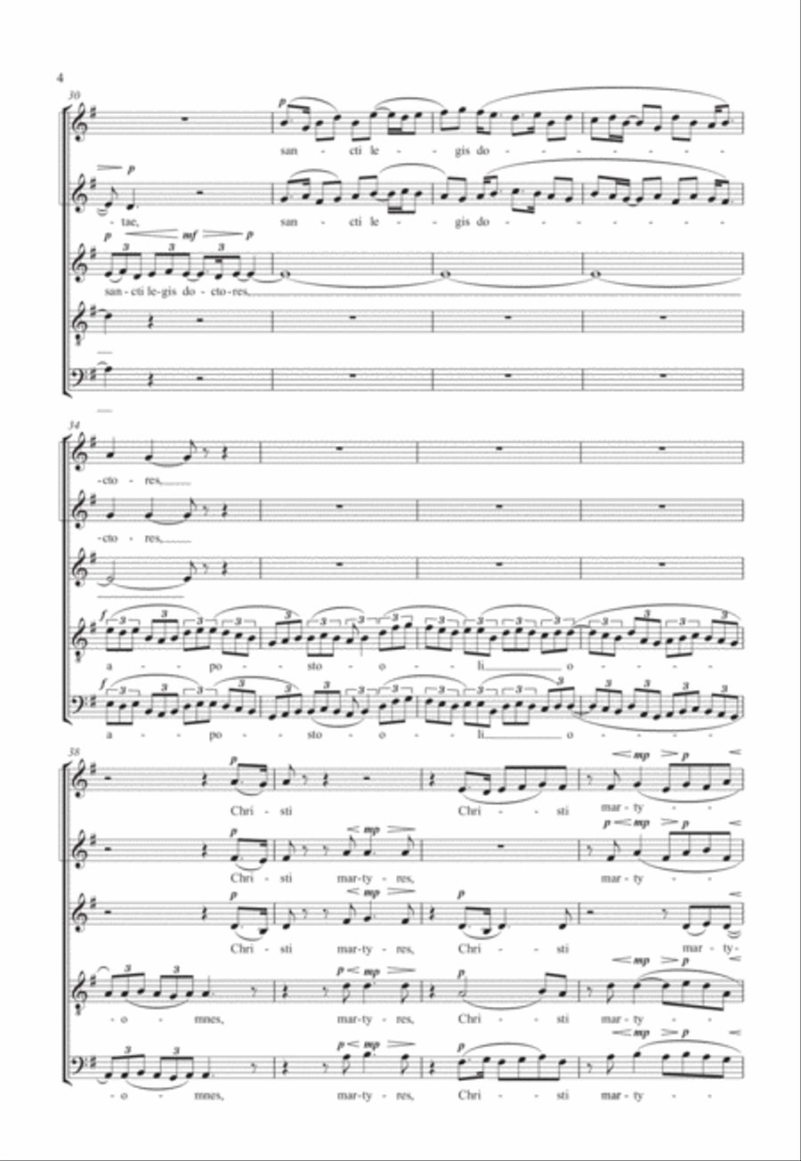 Angeli, archangeli SSATB scores gallery preview page 6