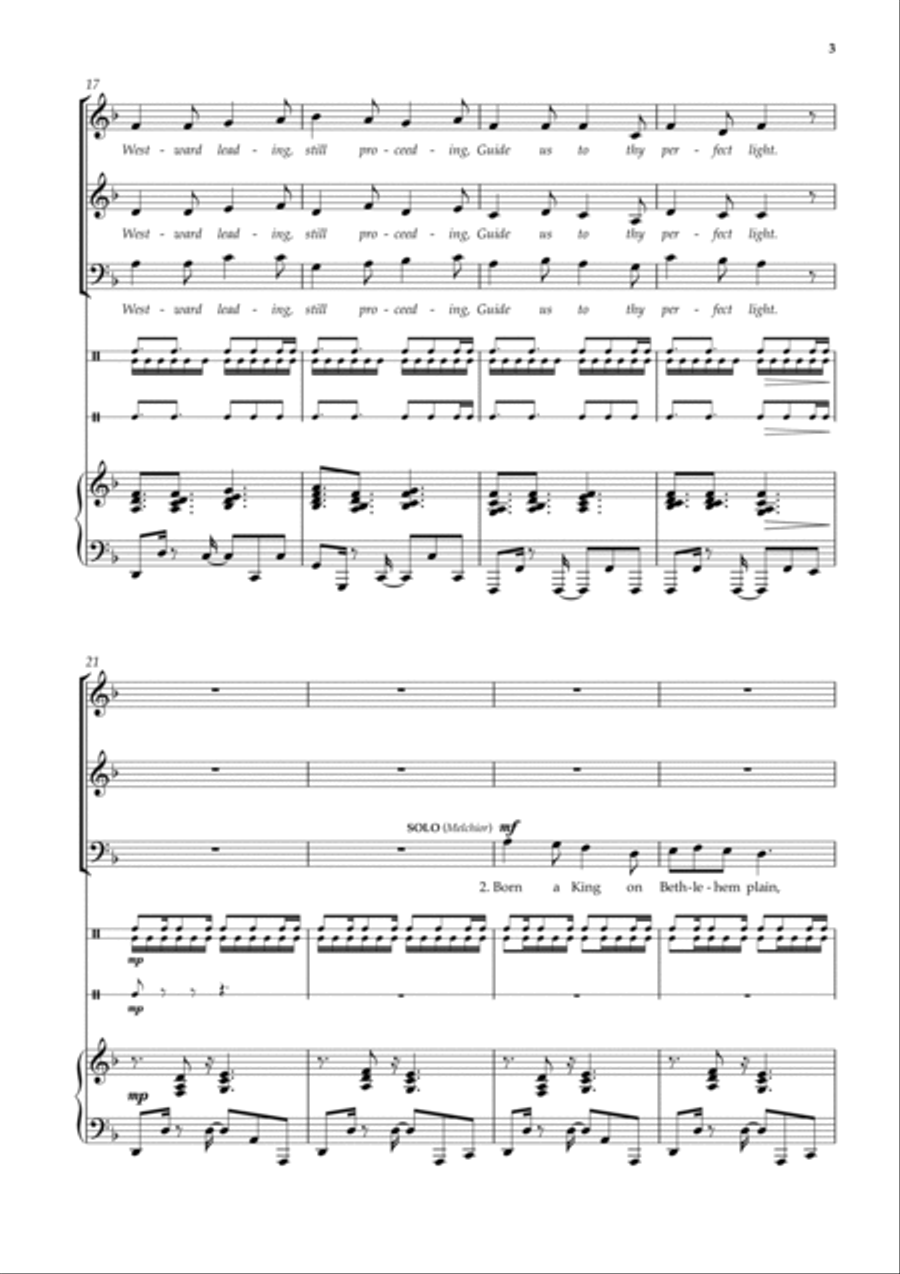 We three kings 3-Part scores gallery preview page 5