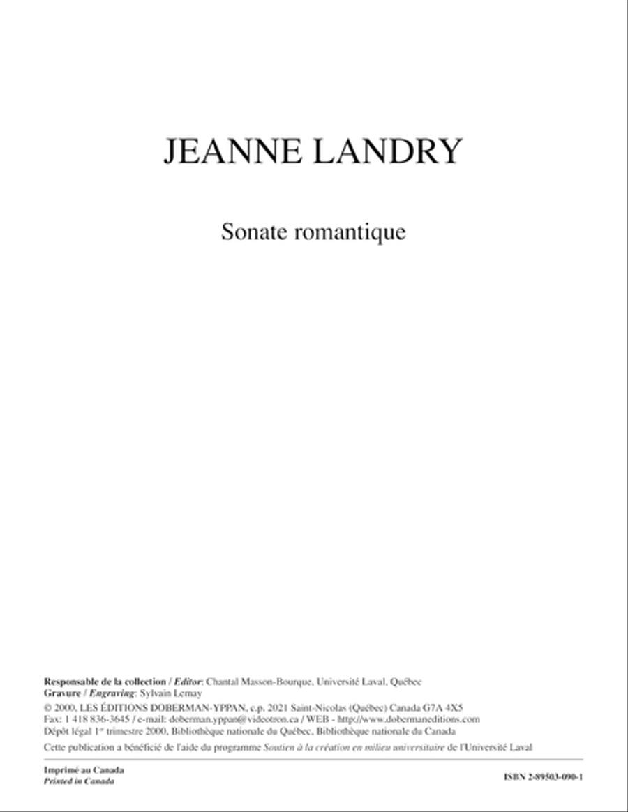 Sonate romantique Piano Solo scores gallery preview page 1
