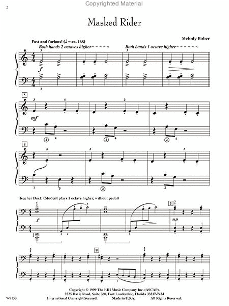 Masked Rider Easy Piano scores gallery preview page 2