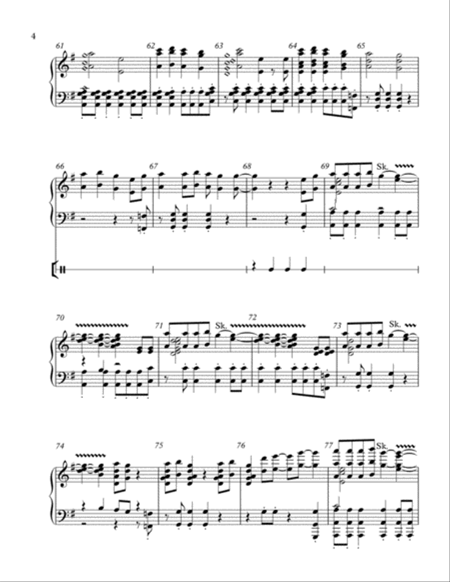 Shake It Off Handbell Choir scores gallery preview page 4