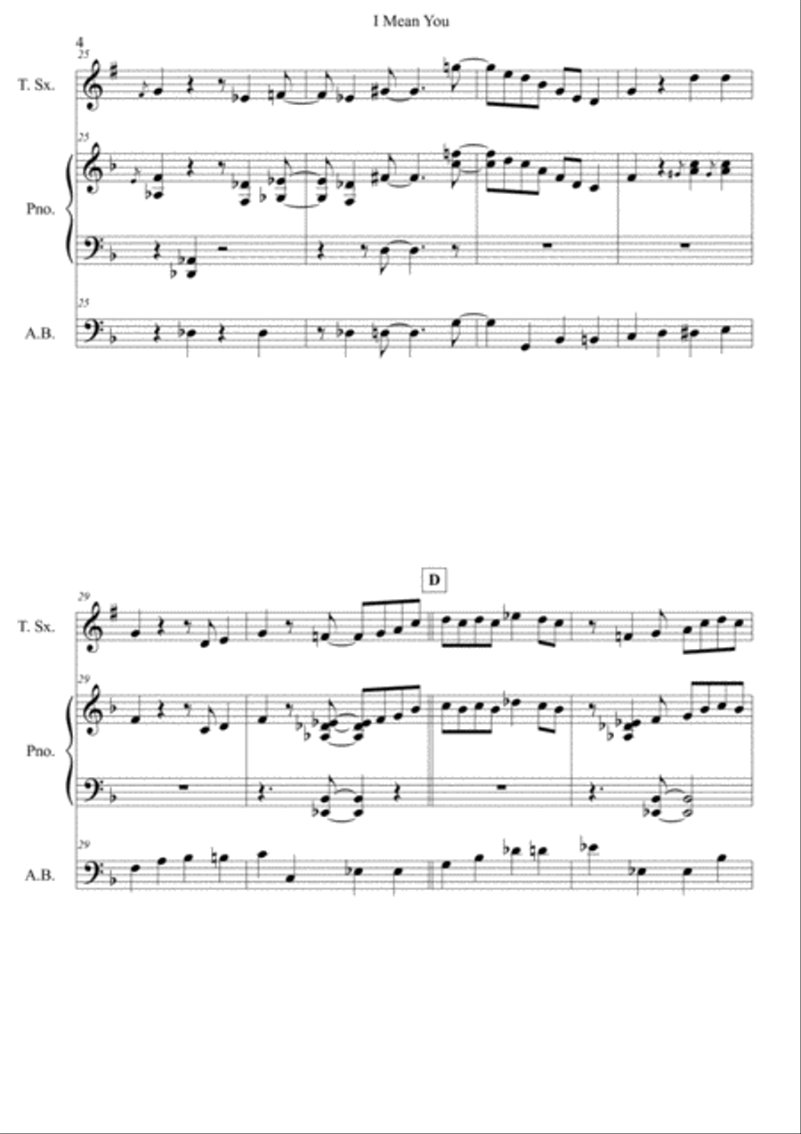 I Mean You I Mean You Small Ensemble scores gallery preview page 4