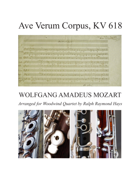 Ave Verum Corpus, KV 618 (1791) for Woodwind Quartet image number null