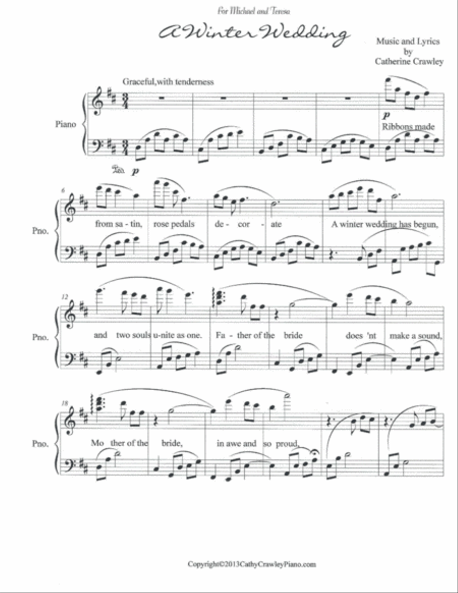 A Winter Wedding Voice scores gallery preview page 1
