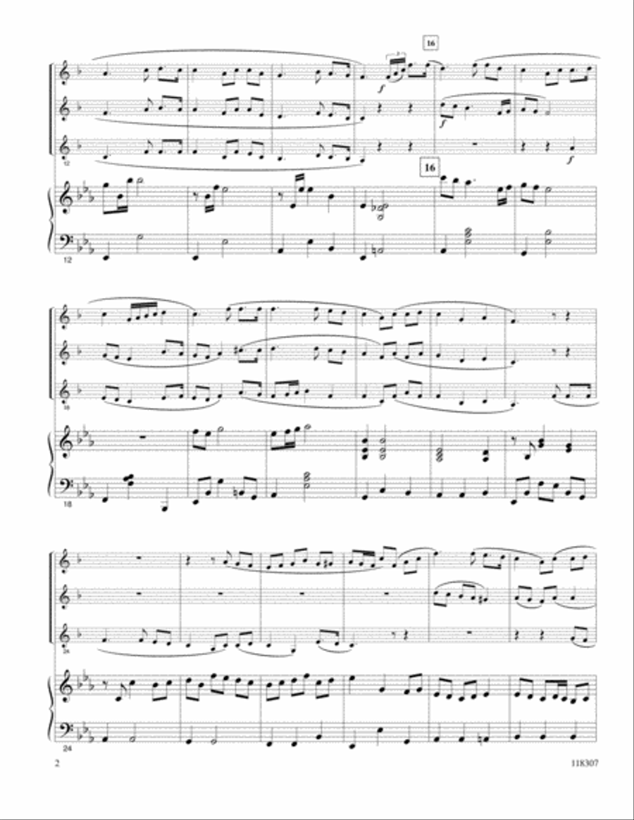 The Love Of God Clarinet Trio scores gallery preview page 2
