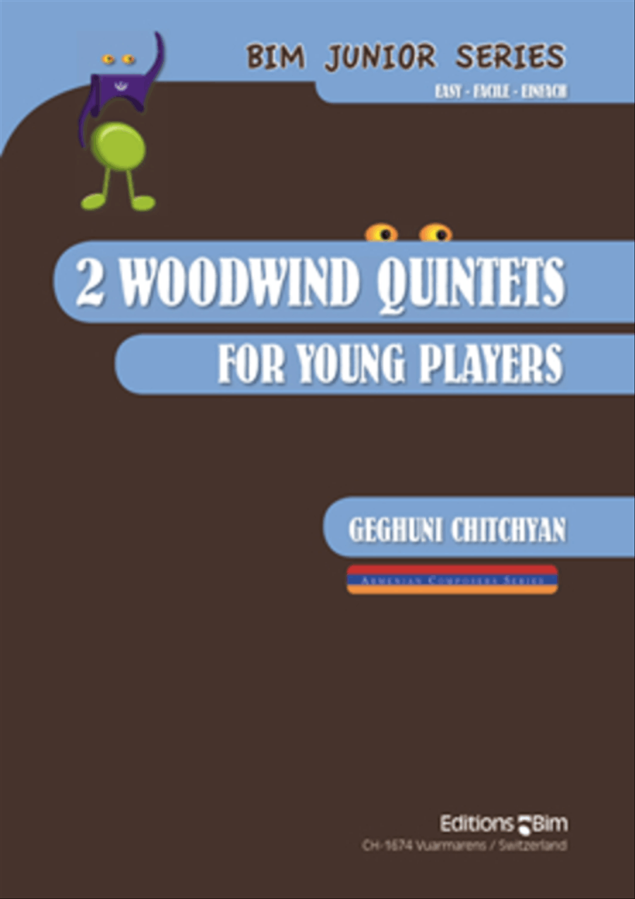 Book cover for 2 Woodwind Quintets for young players