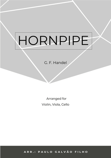 HORNPIPE - HANDEL - STRING TRIO (VIOLIN, VIOLA & CELLO) image number null
