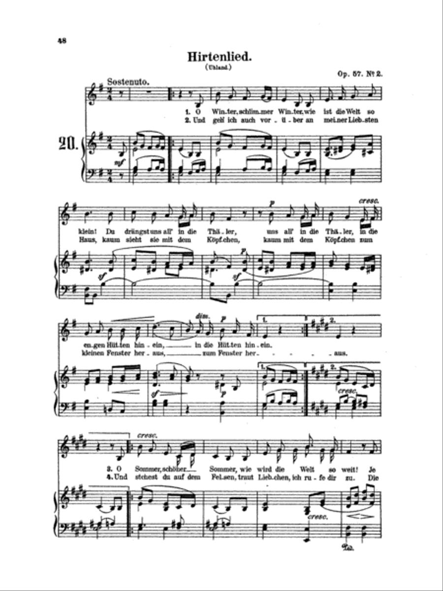 Mendelssohn: 79 Songs, Low Voice (German) Low Voice scores gallery preview page 1