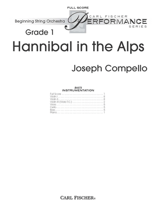 Book cover for Hannibal in the Alps