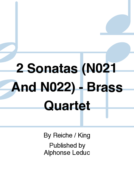 2 Sonatas (No.21 And No.22) - Brass Quartet