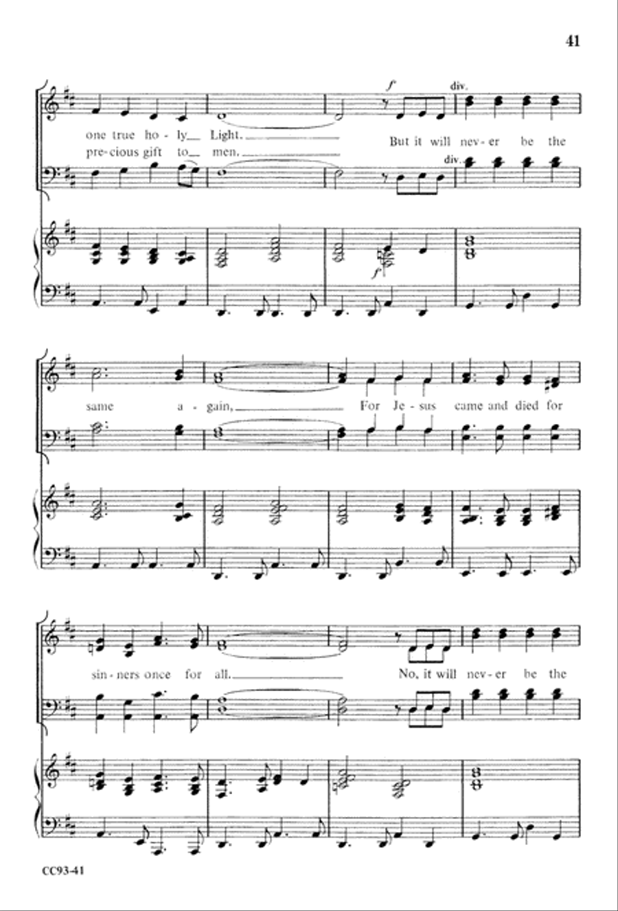 Jesus Is Born Jesus Is Born 4-Part scores gallery preview page 43