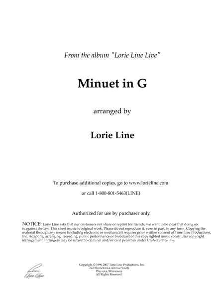Minuet In G (from PBS Special Lorie Line Live!) image number null