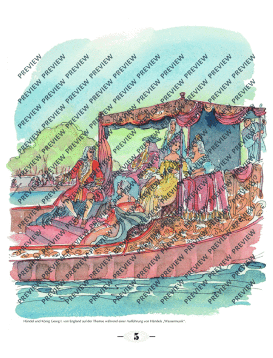 Wassermusik & Feuerwerksmusik Piano Solo scores gallery preview page 6