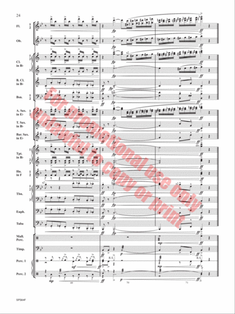The Rusty Bucket Concert Band scores gallery preview page 25