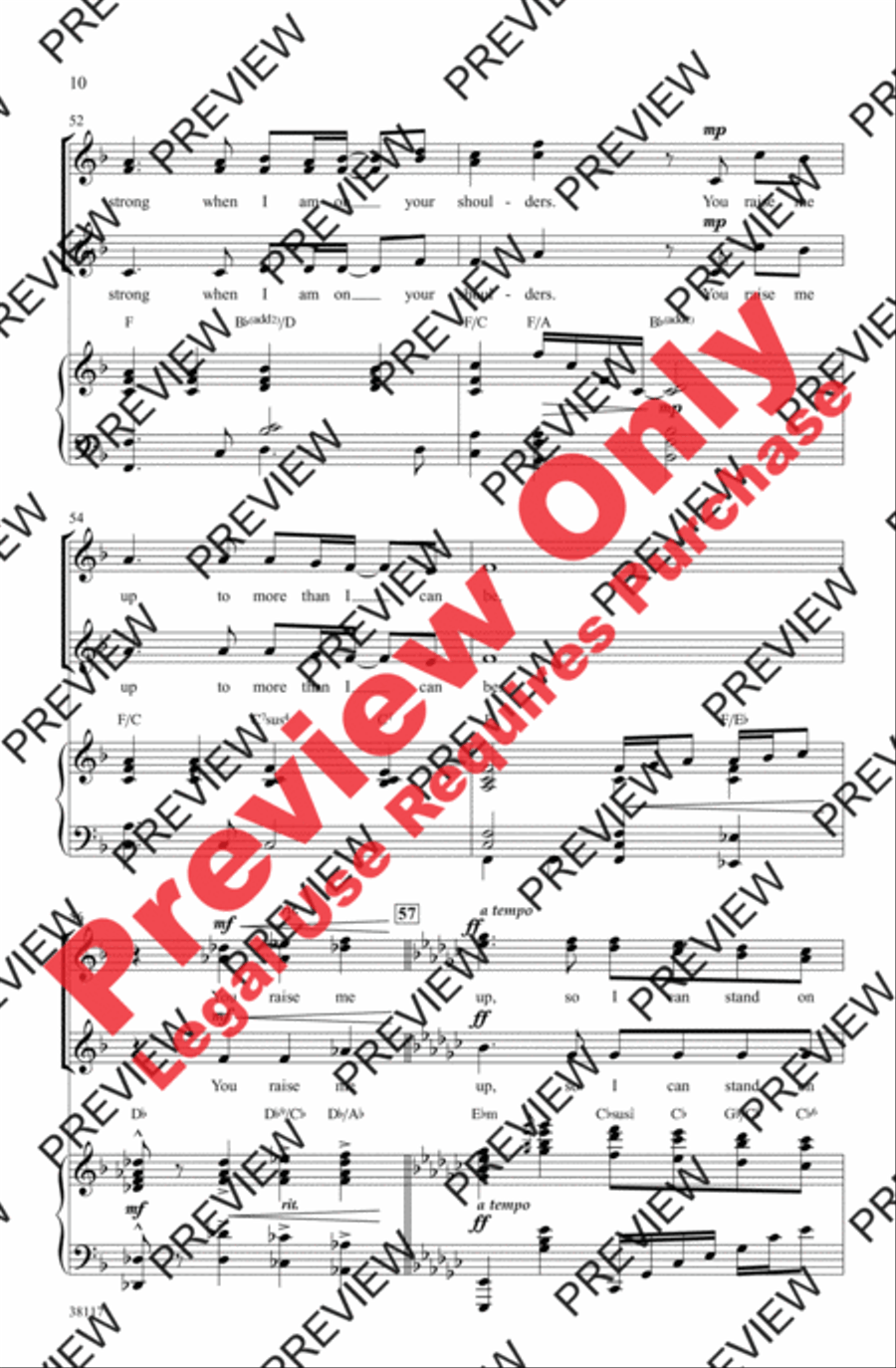 You Raise Me Up Women's Choir scores gallery preview page 21