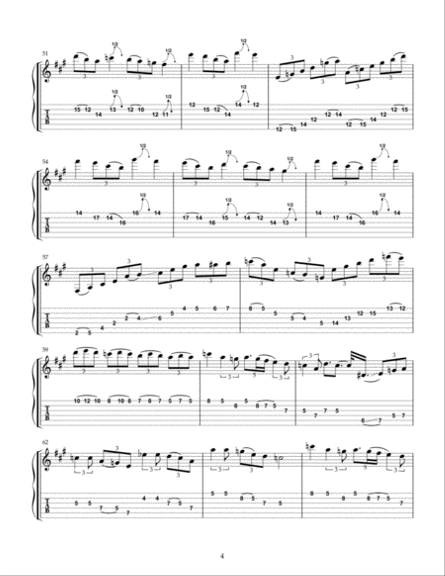 Stride Guitar Tablature scores gallery preview page 4