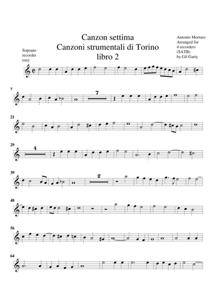 Canzon no.7 (Canzoni strumentali libro 2 di Torino)