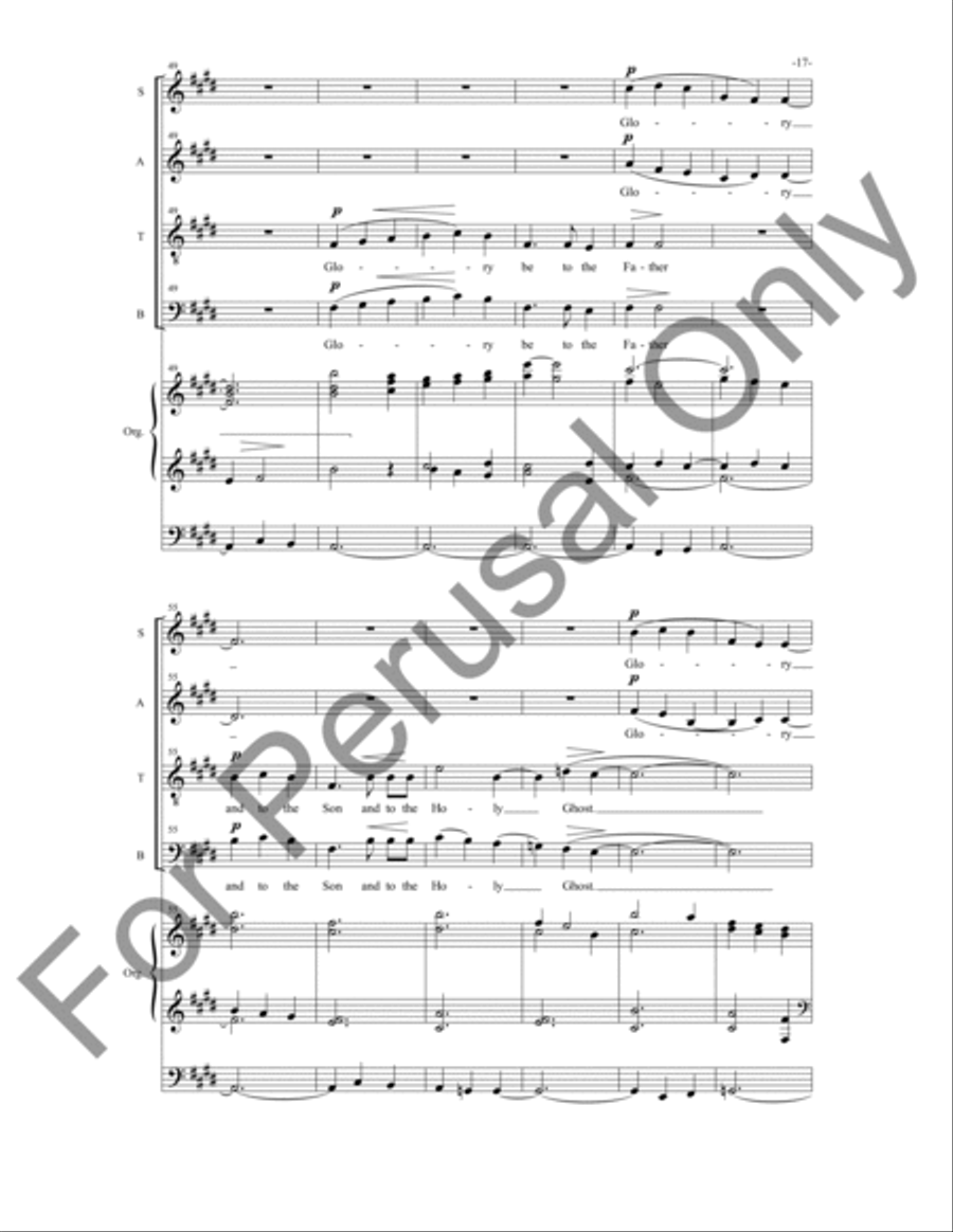 Magnificat and Nunc Dimittis 4-Part scores gallery preview page 18