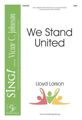 Book cover for We Stand United - Three-part Mixed
