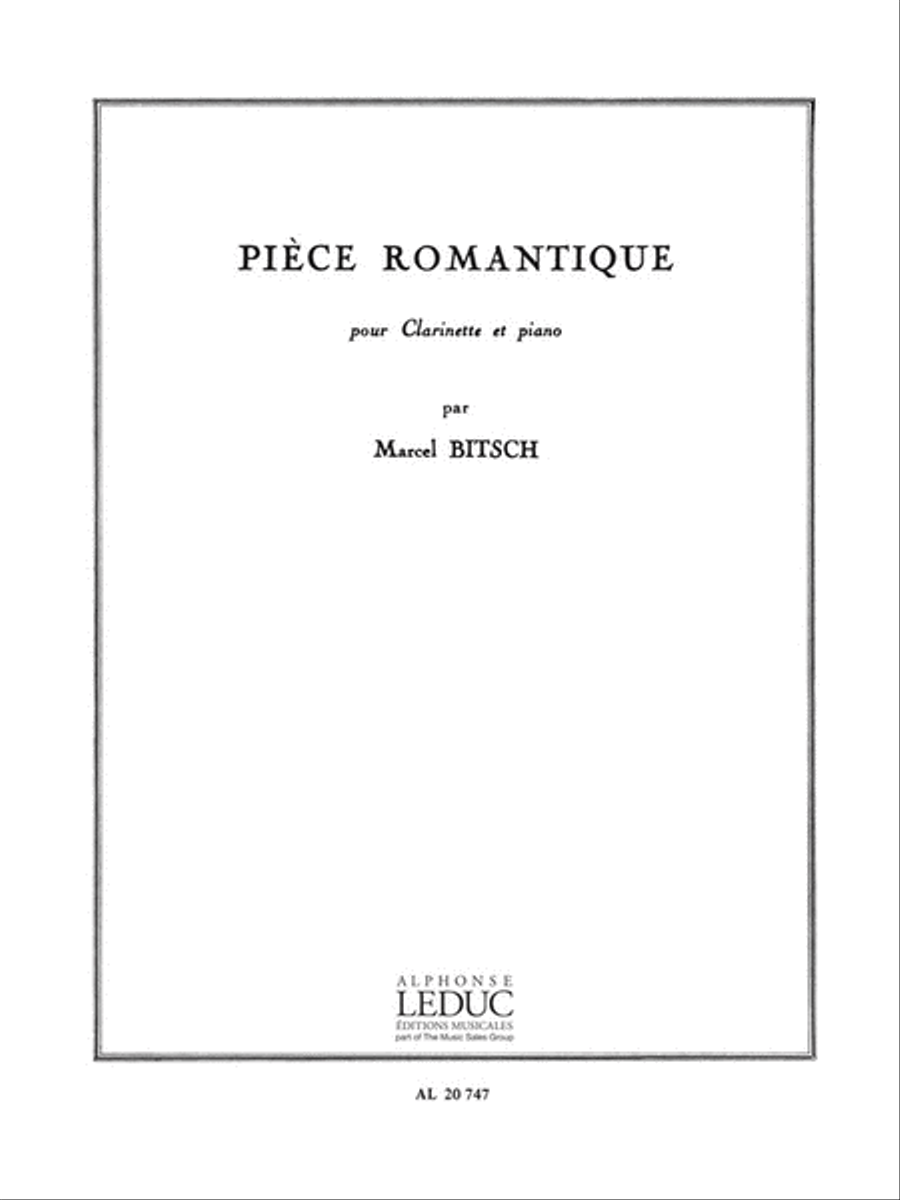Piece Romantique (clarinet & Piano) Clarinet Solo scores gallery preview page 1