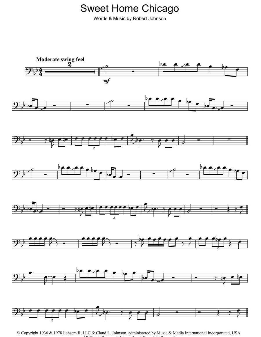 Sweet Home Chicago Sweet Home Chicago Acoustic Guitar scores gallery preview page 1