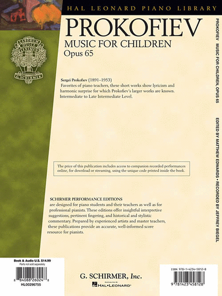 Music for Children, Op. 65 image number null