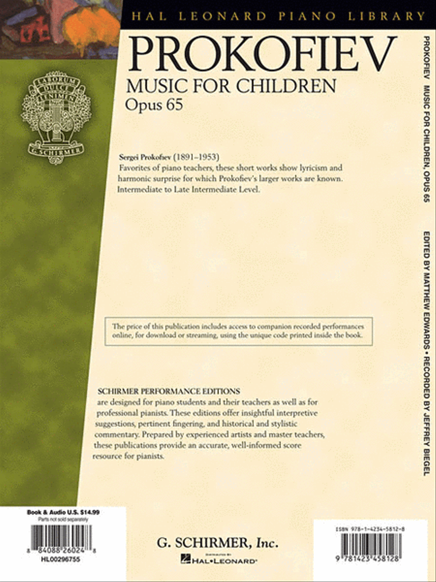 Music for Children, Op. 65 image number null