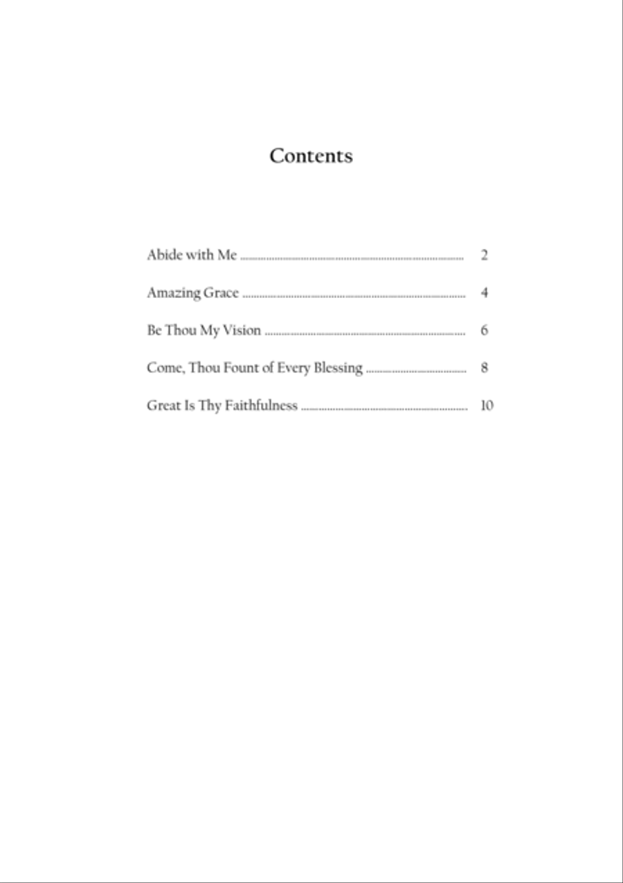 Timeless Hymns for Solo Piano (Volume 1) Piano Solo scores gallery preview page 5