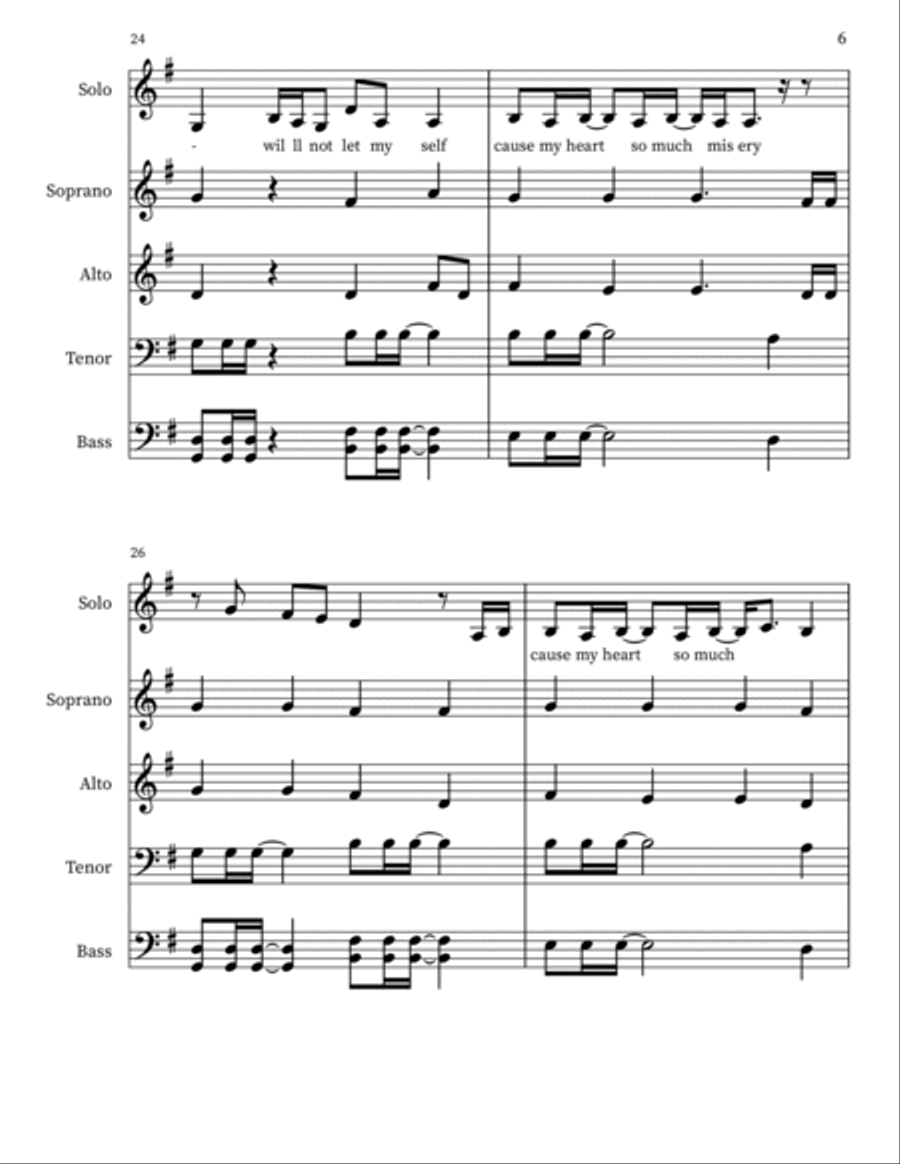 Because Of You Because Of You 4-Part scores gallery preview page 6