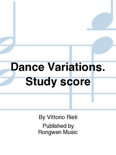 Dance Variations (Study Score)