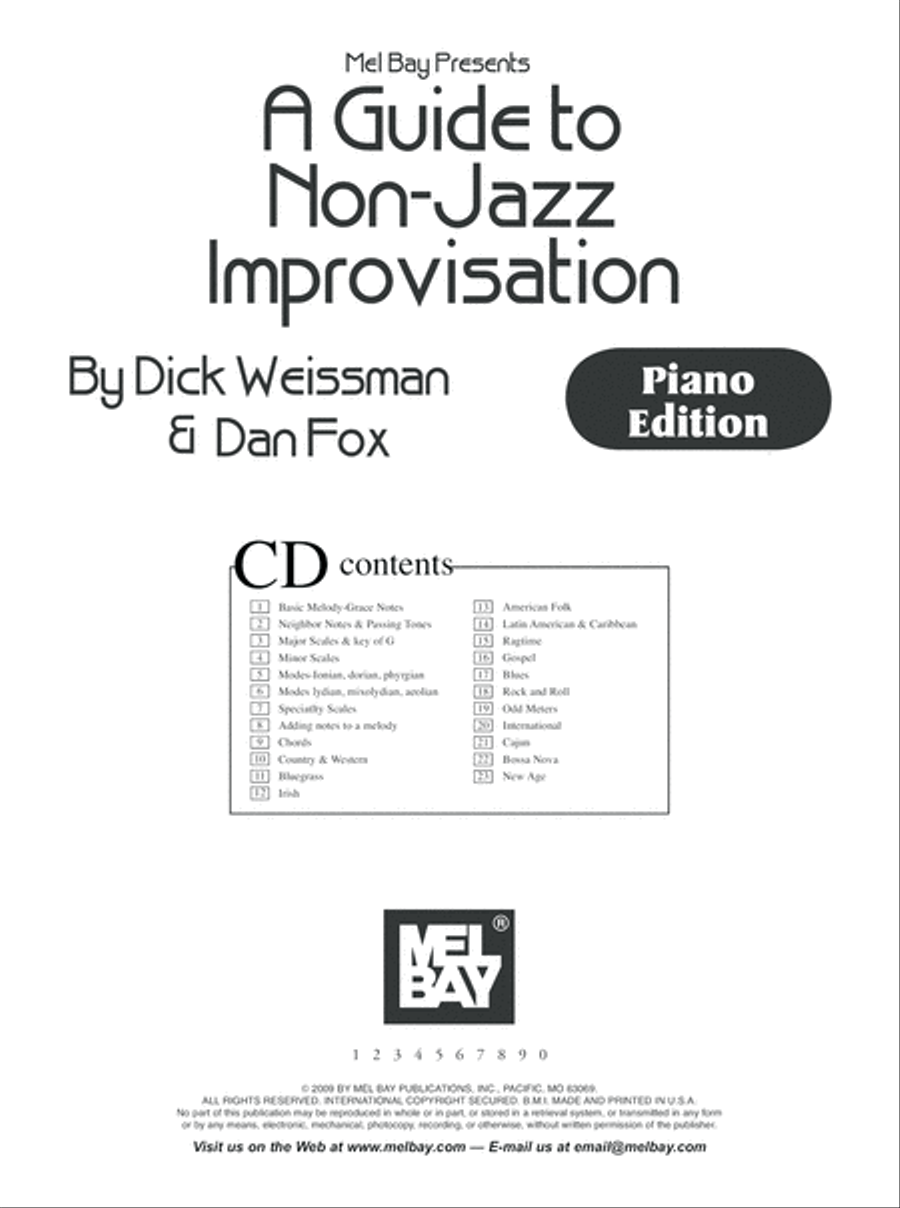 A Guide to Non-Jazz Improvisation: Piano Edition Easy Piano scores gallery preview page 3