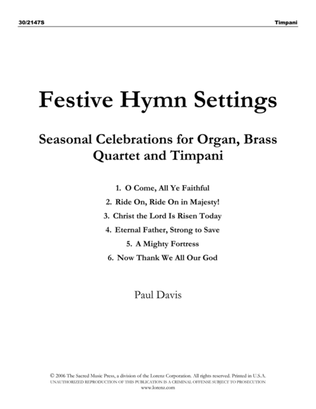 Festive Hymn Settings - Brass and Timpani Parts