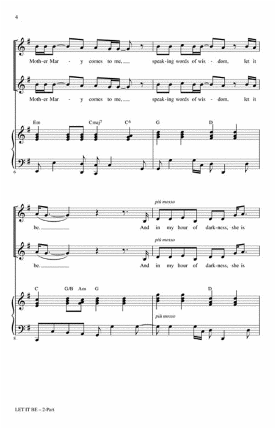 Let It Be 2-Part scores gallery preview page 3