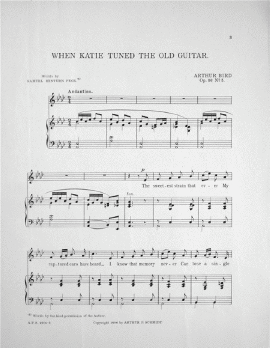 When Katie Tuned the Old Guitar Voice scores gallery preview page 3