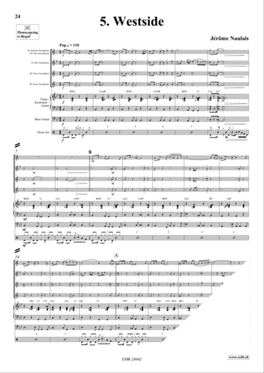 Play With Your Band Volume 4 Saxophone Ensemble scores gallery preview page 8