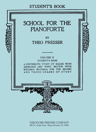 Book cover for School for the Pianoforte, Vol. 2
