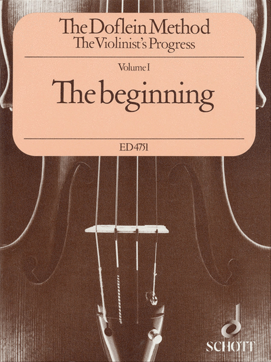 The Doflein Method by Erich Doflein Violin - Sheet Music