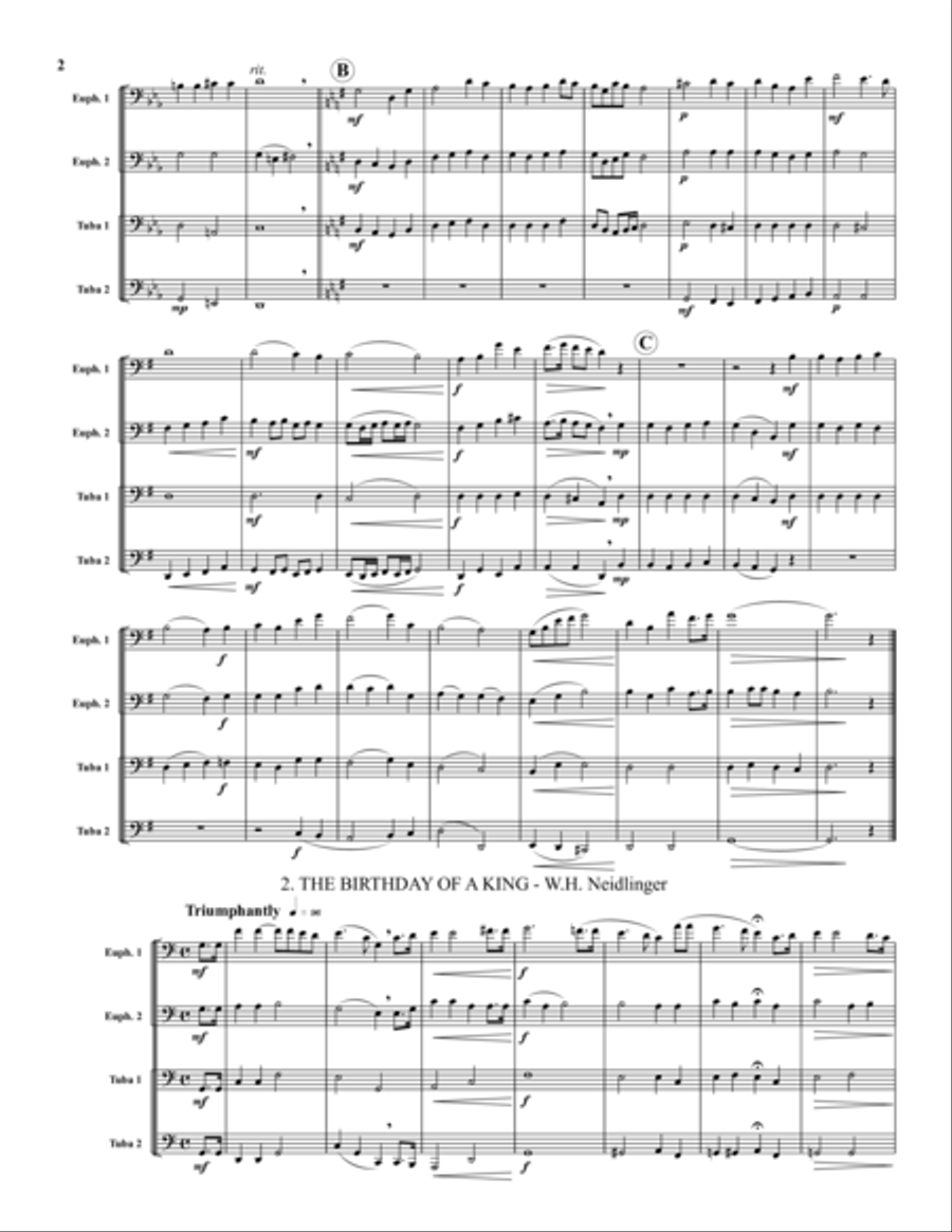 Six Christmas Quartets EETT scores gallery preview page 2