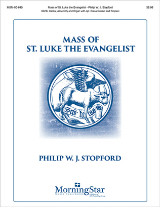 Book cover for Mass of St. Luke the Evangelist (Choral Score)
