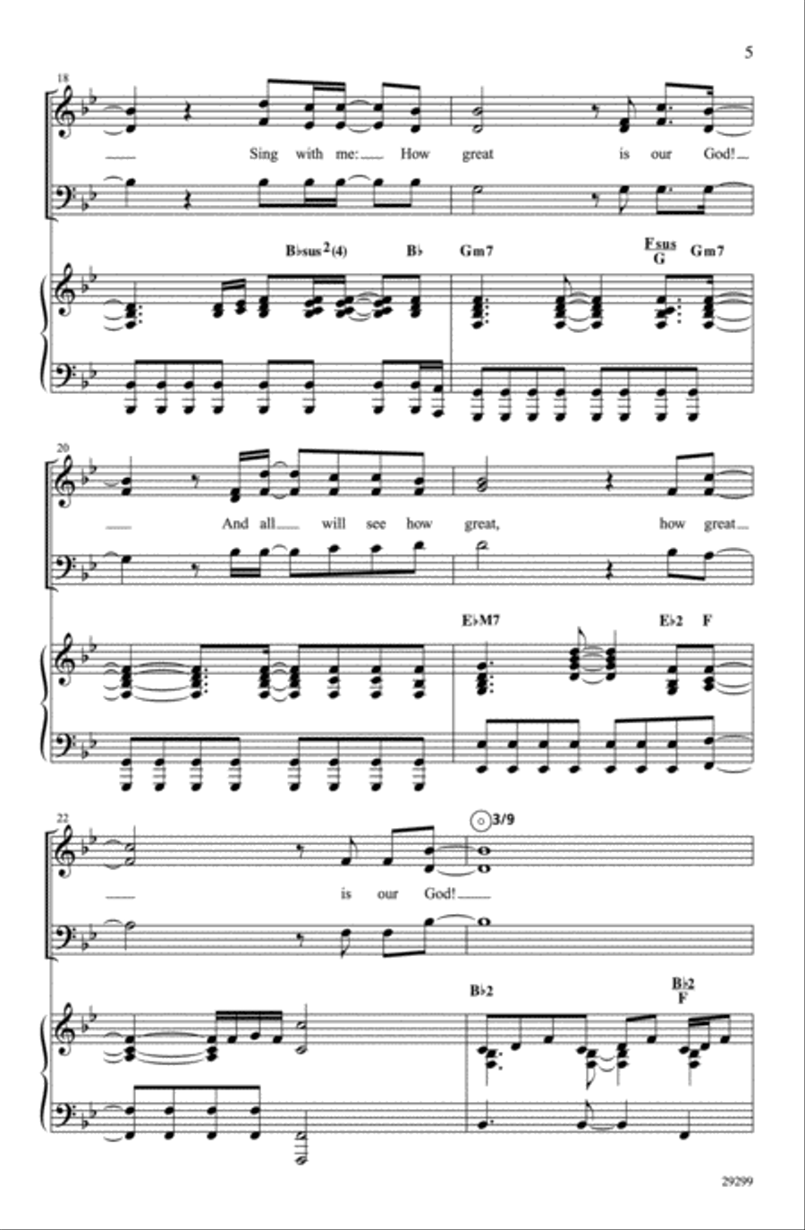 How Great Is Our God How Great Is Our God 3-Part scores gallery preview page 5