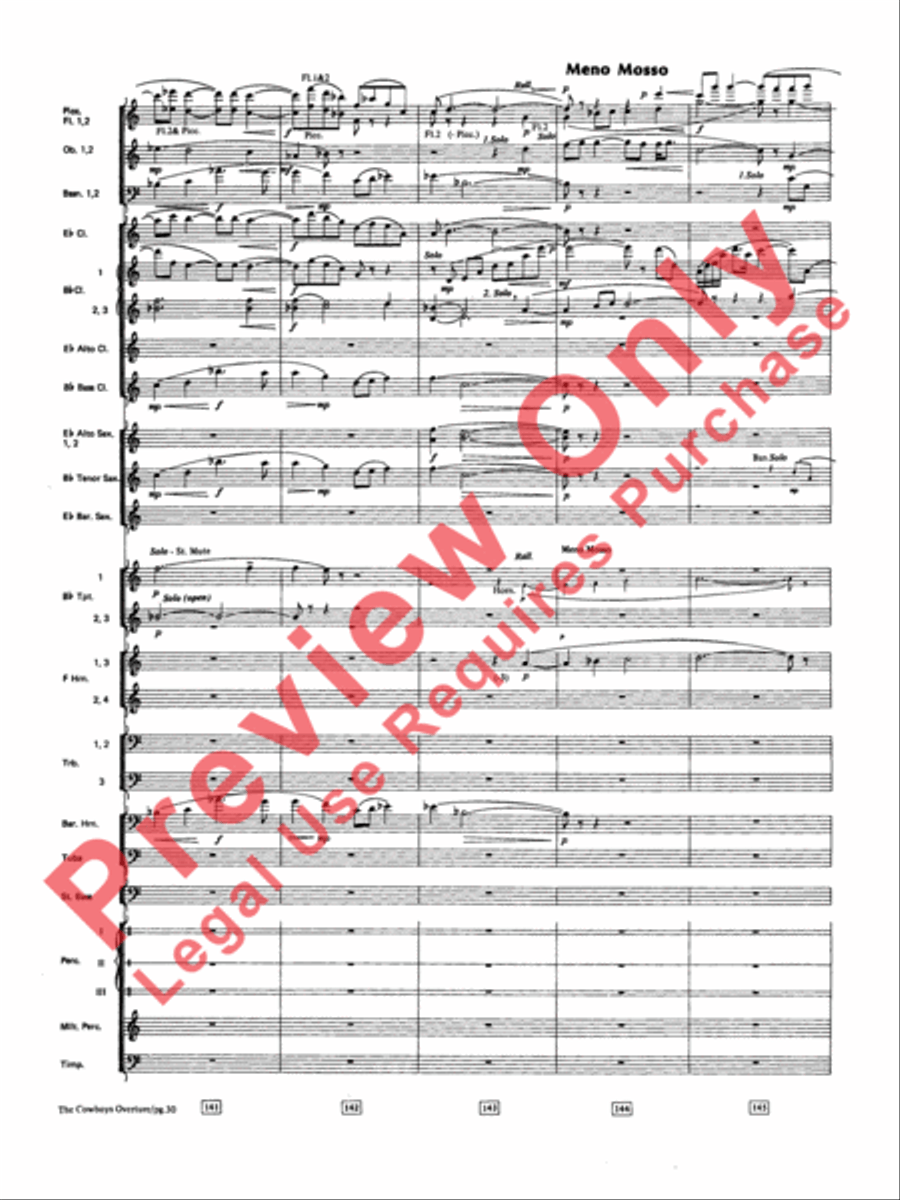 The Cowboys Concert Band scores gallery preview page 31