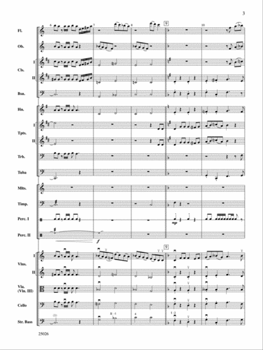 Christmas Comes Again . . . in About Three Minutes Full Orchestra scores gallery preview page 3